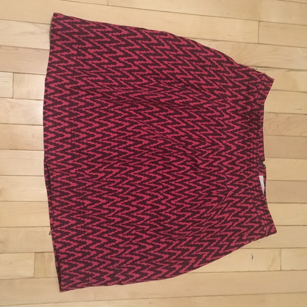Pink Chevron LOFT skirt